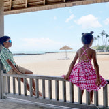Pua lei Magenta Gingham Stella Dress - Sweet Sweet Honey Hawaii