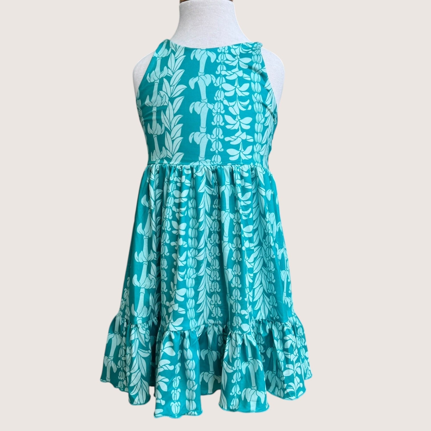 Teal Lei Brooklyn Dress - Sweet Sweet Honey Hawaii