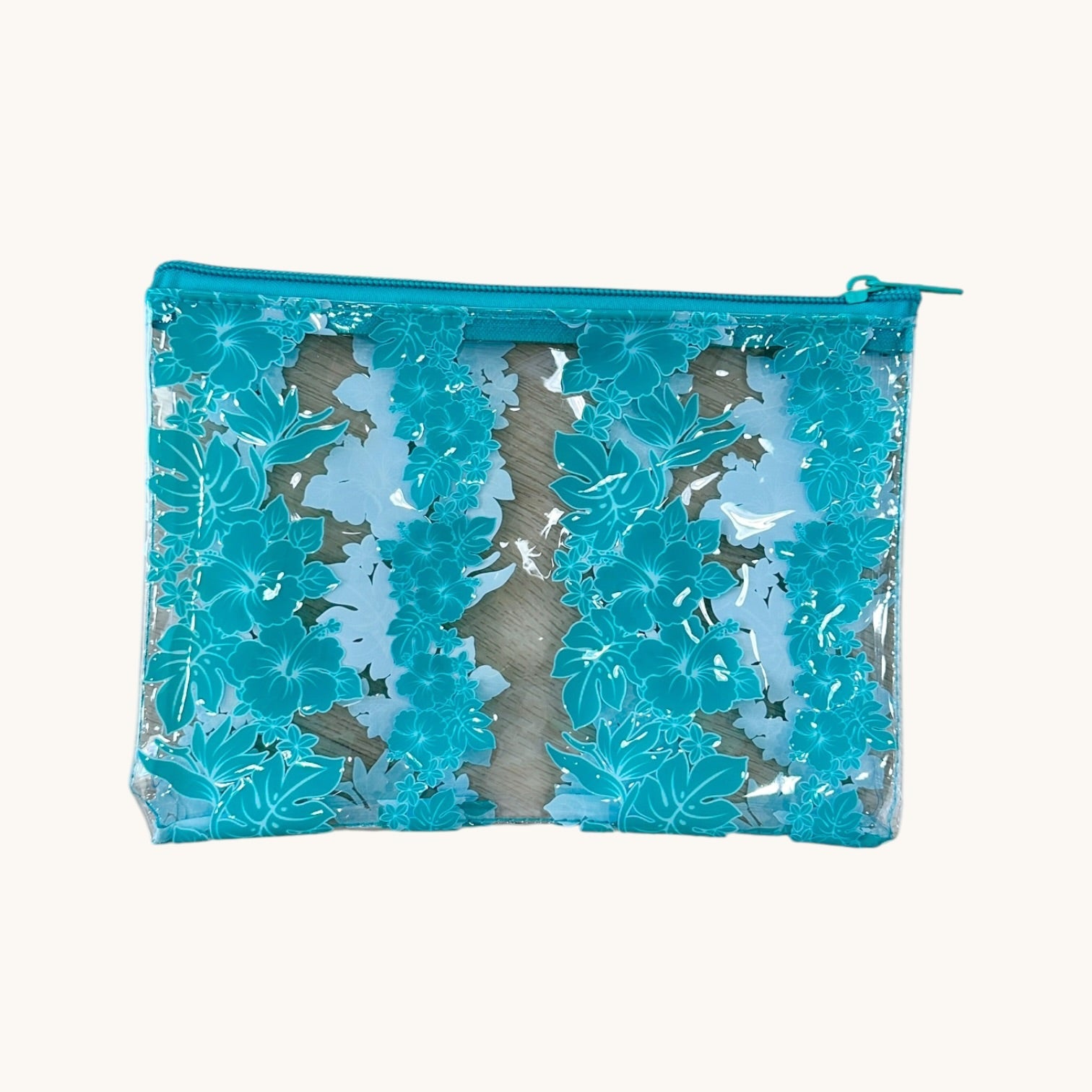 Teal Mauna Lani Pencil Pouch - Sweet Sweet Honey Hawaii