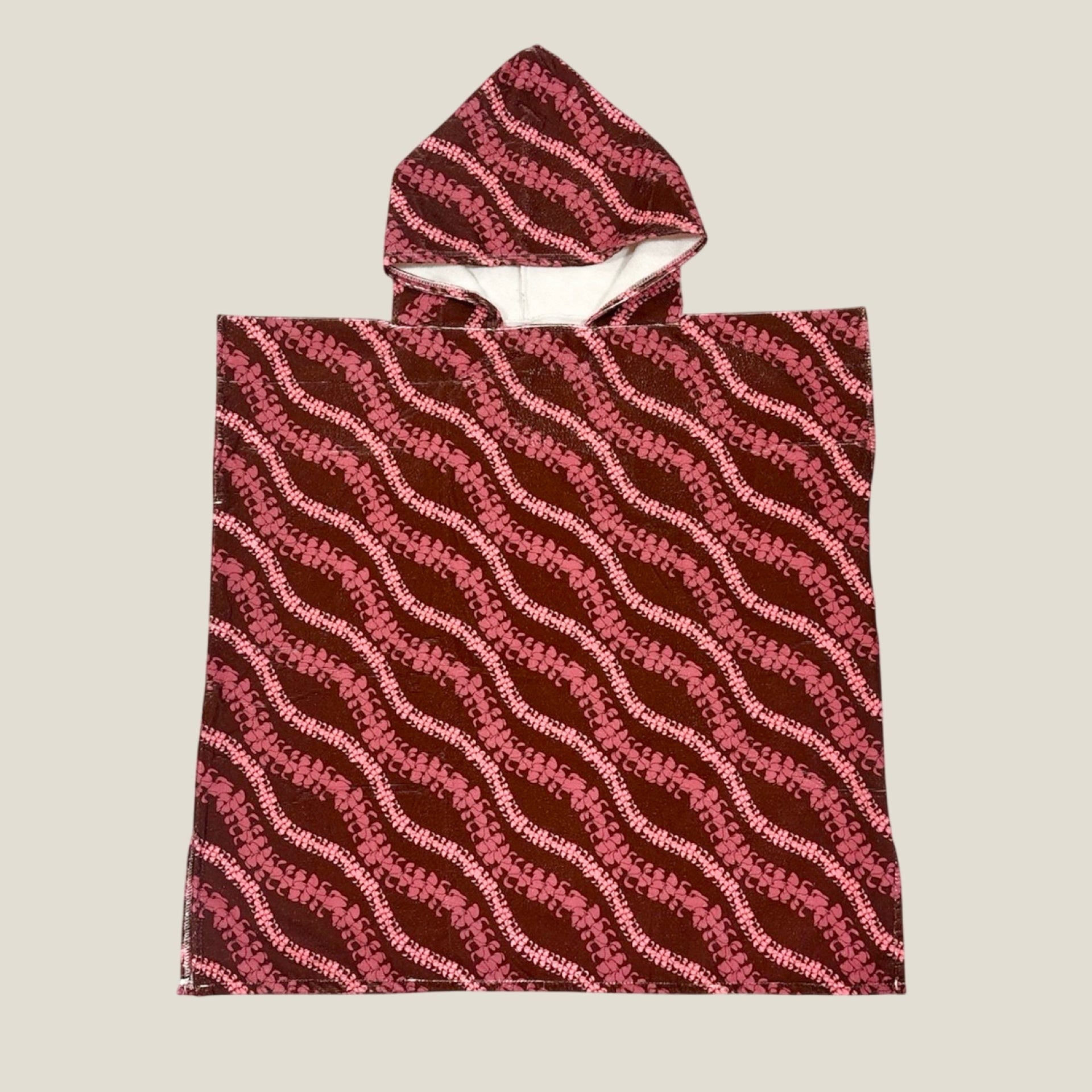 Teen Brown Lei Puakenikeni Hooded Towel - Sweet Sweet Honey Hawaii