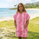 Teen Pink Mauna Lani Hooded Towel - Sweet Sweet Honey Hawaii