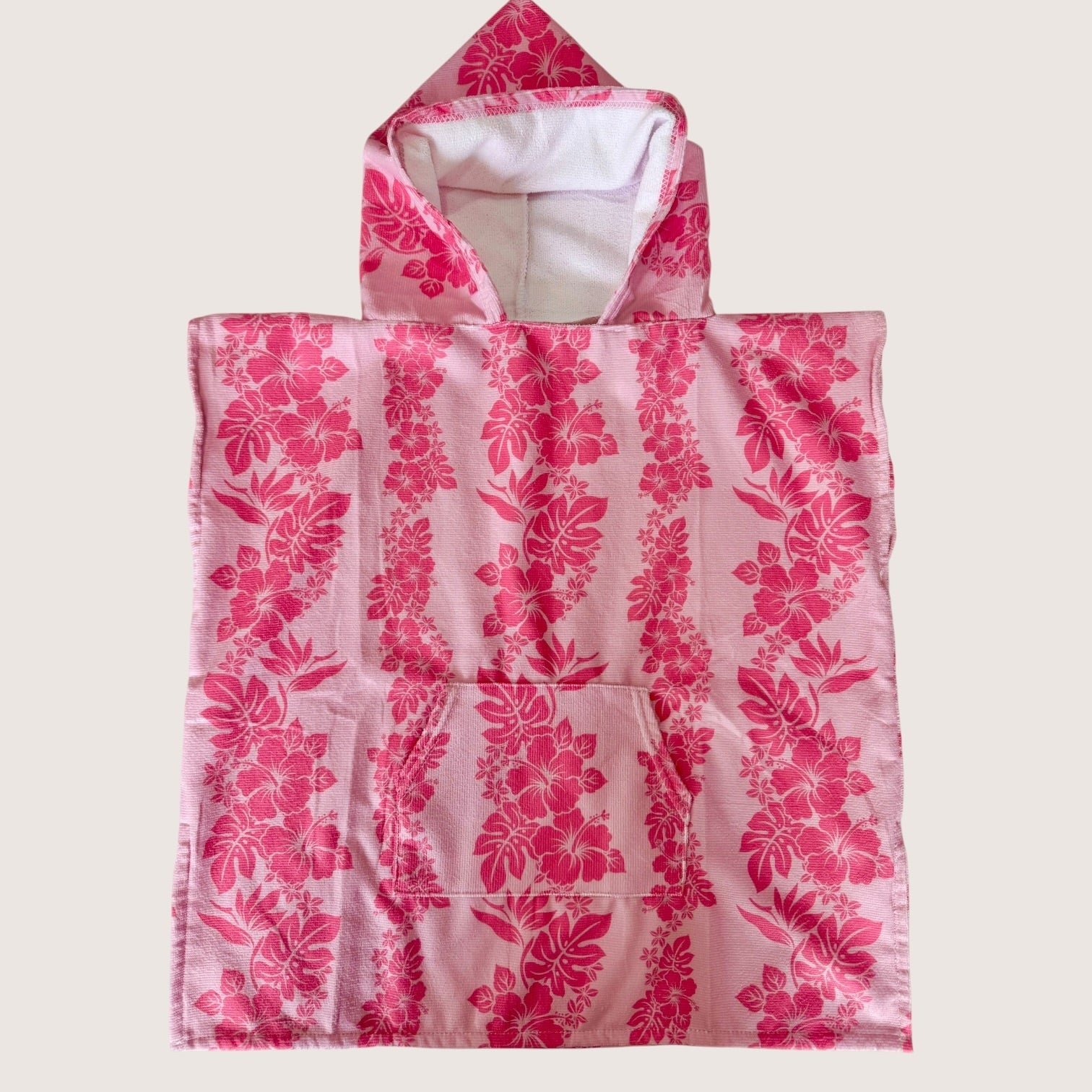 Teen Pink Mauna Lani Hooded Towel - Sweet Sweet Honey Hawaii
