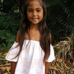 Tropical Cream Palaka Baby Doll Top - Sweet Sweet Honey Hawaii