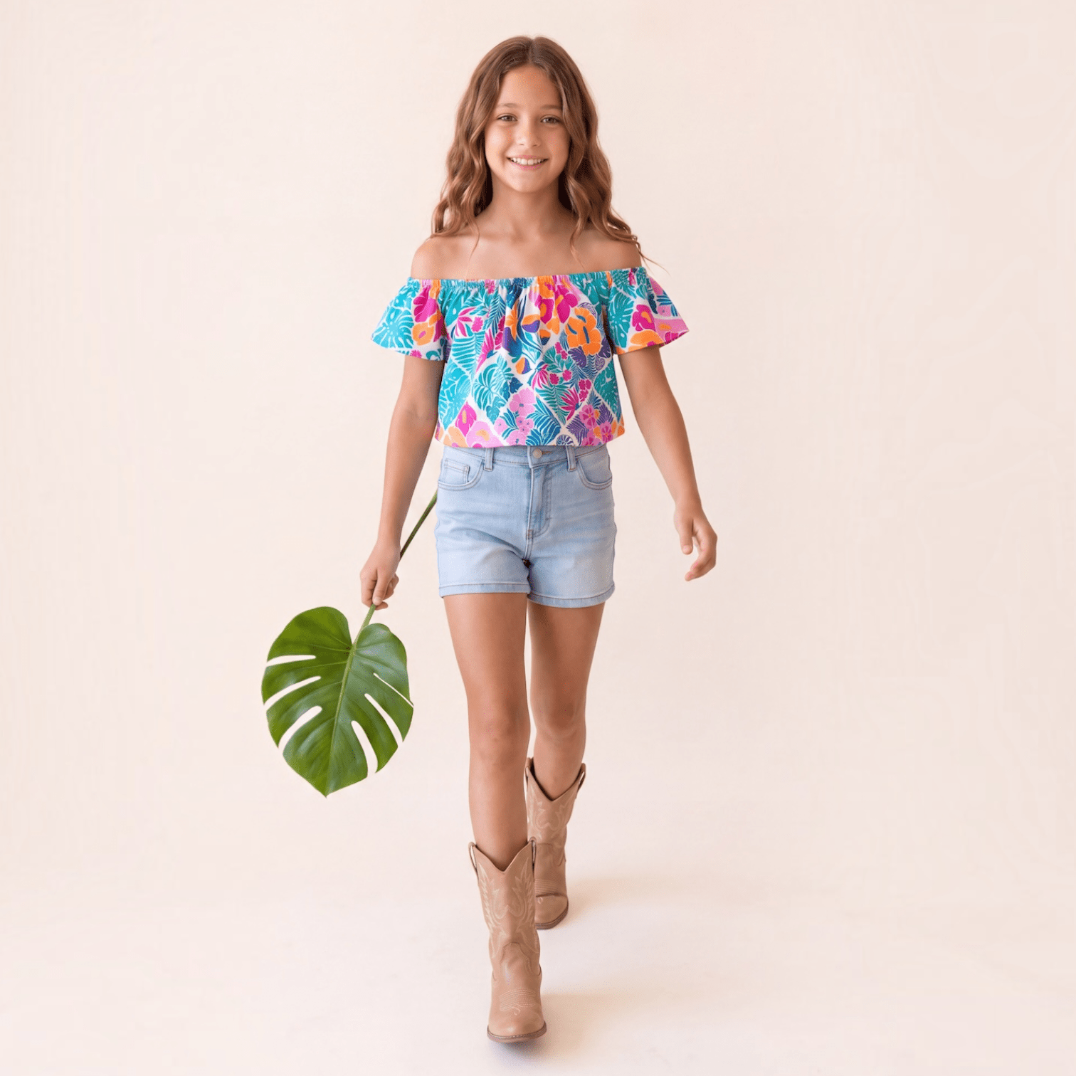Tropical Muse Baby Doll Top - Sweet Sweet Honey Hawaii