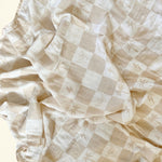 Westside Checkered Sands Bamboo Swaddle Blanket - Sweet Sweet Honey Hawaii