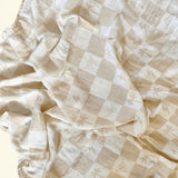 Westside Checkered Sands Bamboo Swaddle Blanket - Sweet Sweet Honey Hawaii