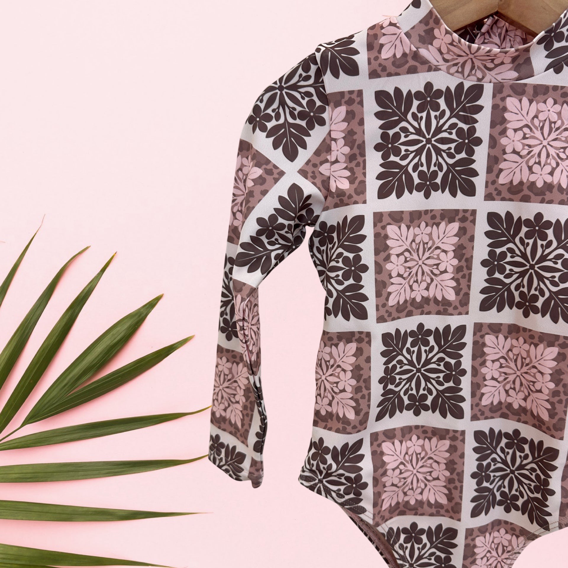 Wild Blossom Long Sleeve Swimsuit - Sweet Sweet Honey Hawaii