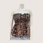 Women's Black/Brown Lei Ka'a Tube Top - Sweet Sweet Honey Hawaii