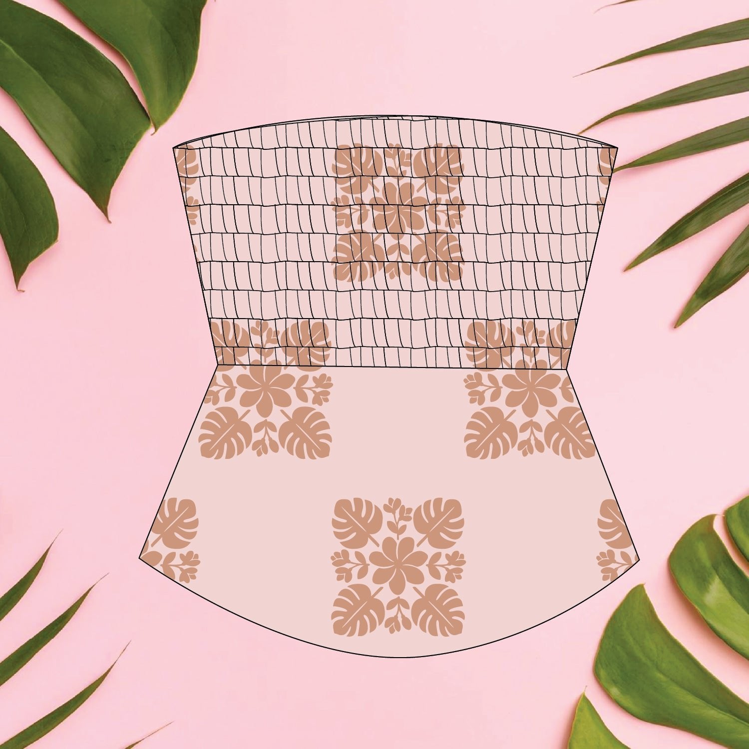 Women's Blush | Heirloom Ka'a Tube Top - Sweet Sweet Honey Hawaii
