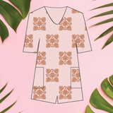 Women's Blush | Heirloom Tee Romper - Sweet Sweet Honey Hawaii