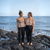 Women's Brown Lei Baby Doll Top - Sweet Sweet Honey Hawaii