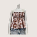 Women's Brown Lei Ka'a Tube Top - Sweet Sweet Honey Hawaii