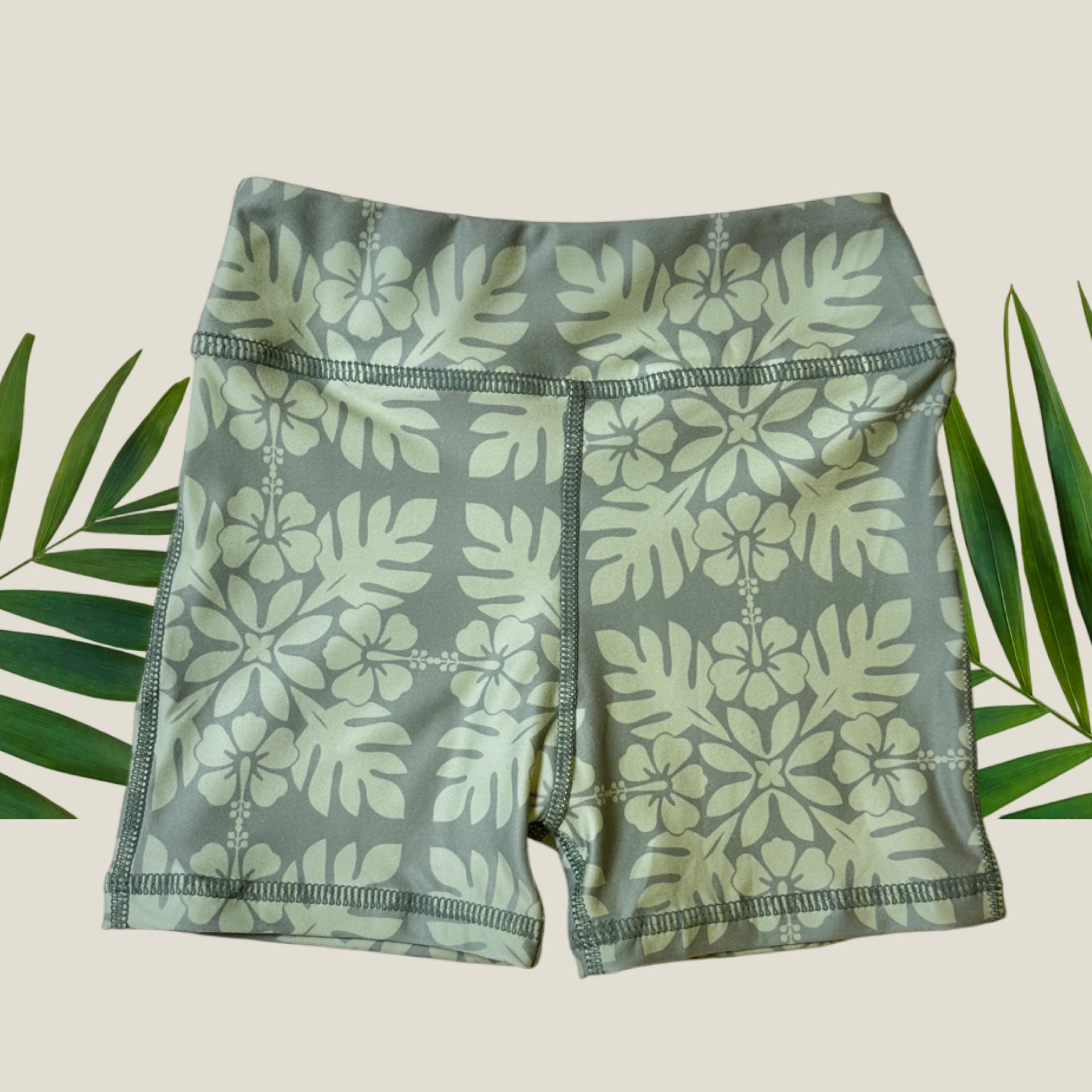 Women's Olive Green Quilt Scarlett shorts - Sweet Sweet Honey Hawaii
