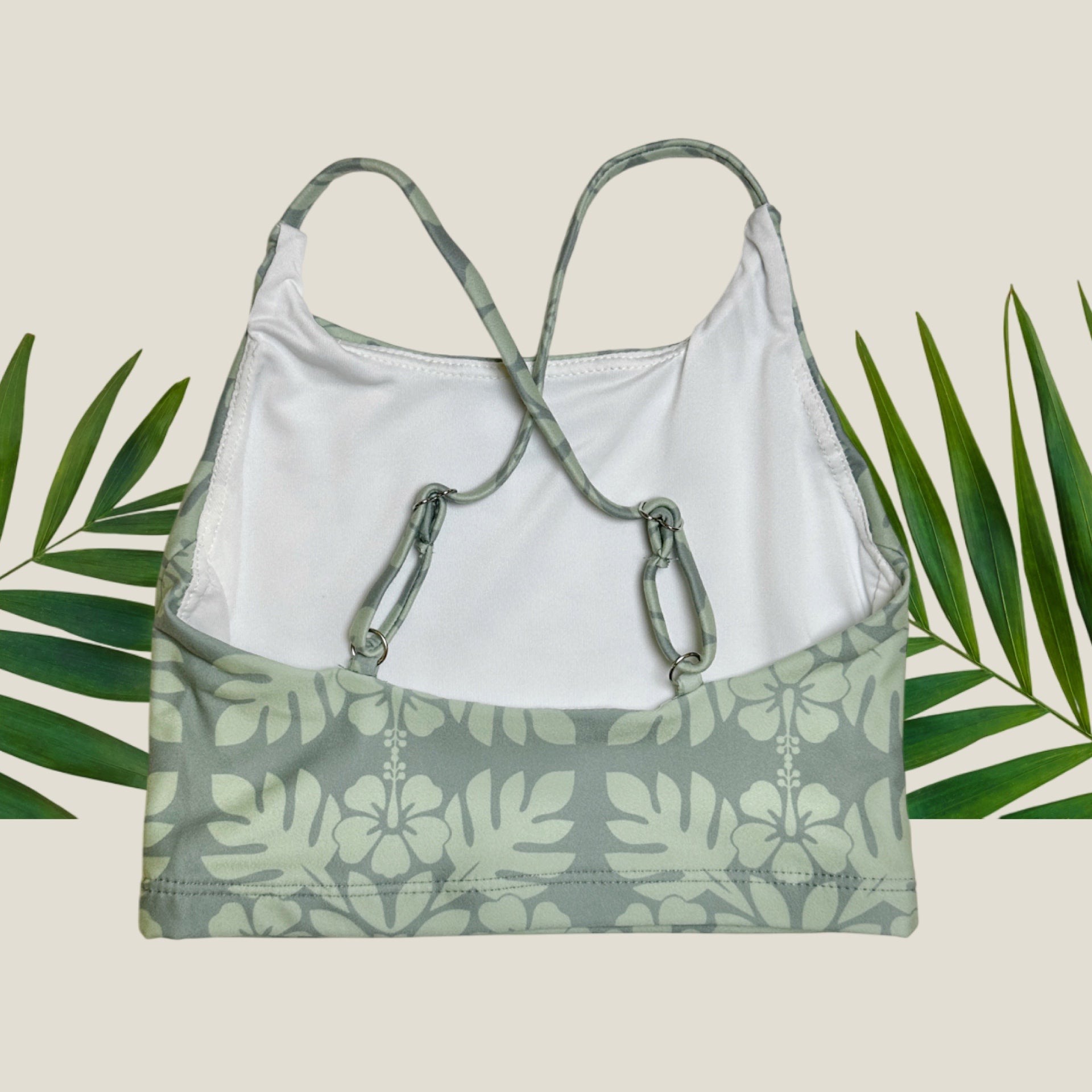 Women's Olive Green Quilt Scarlett Top - Sweet Sweet Honey Hawaii