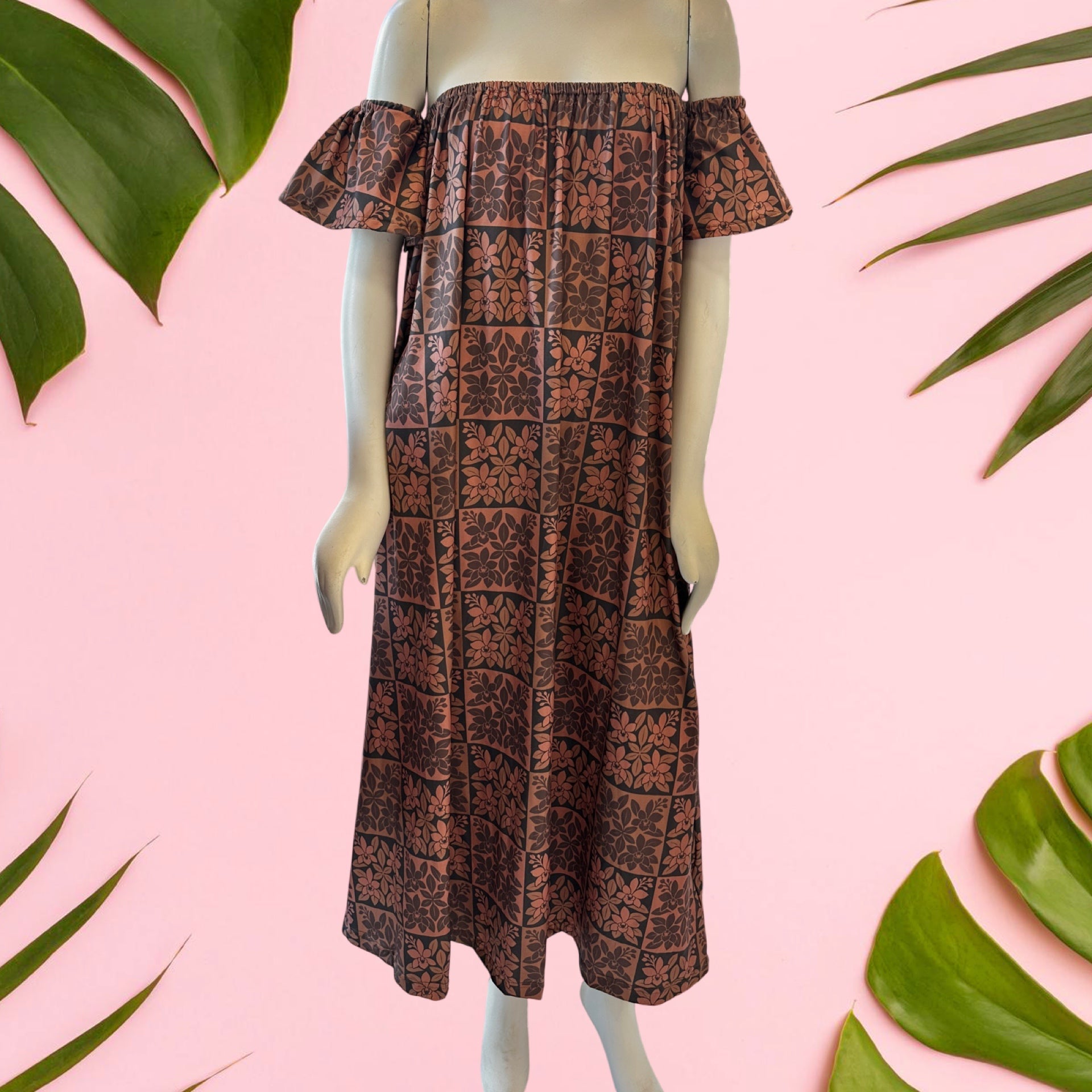 Women's Orchid | Heirloom Off the shoulder Maxi Dress - Sweet Sweet Honey Hawaii