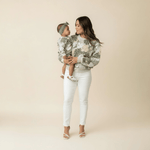 Women's Tropical Monstera Crewneck Sweater - Sweet Sweet Honey Hawaii